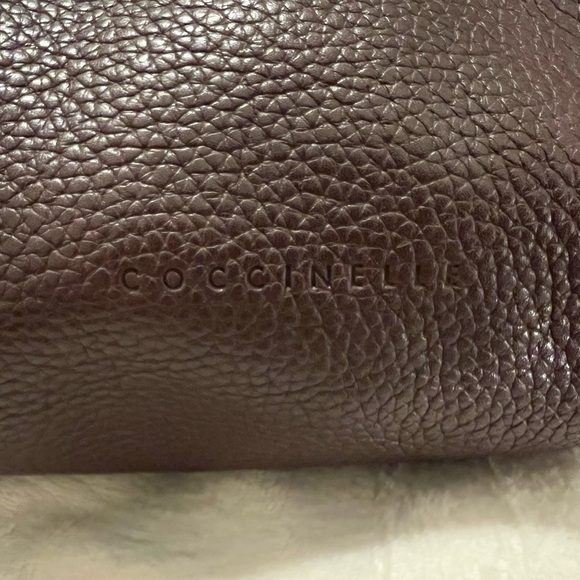 COCCINELLE Italian Leather Dark Brown Leather Shoulder Bag - Picture 3 of 16